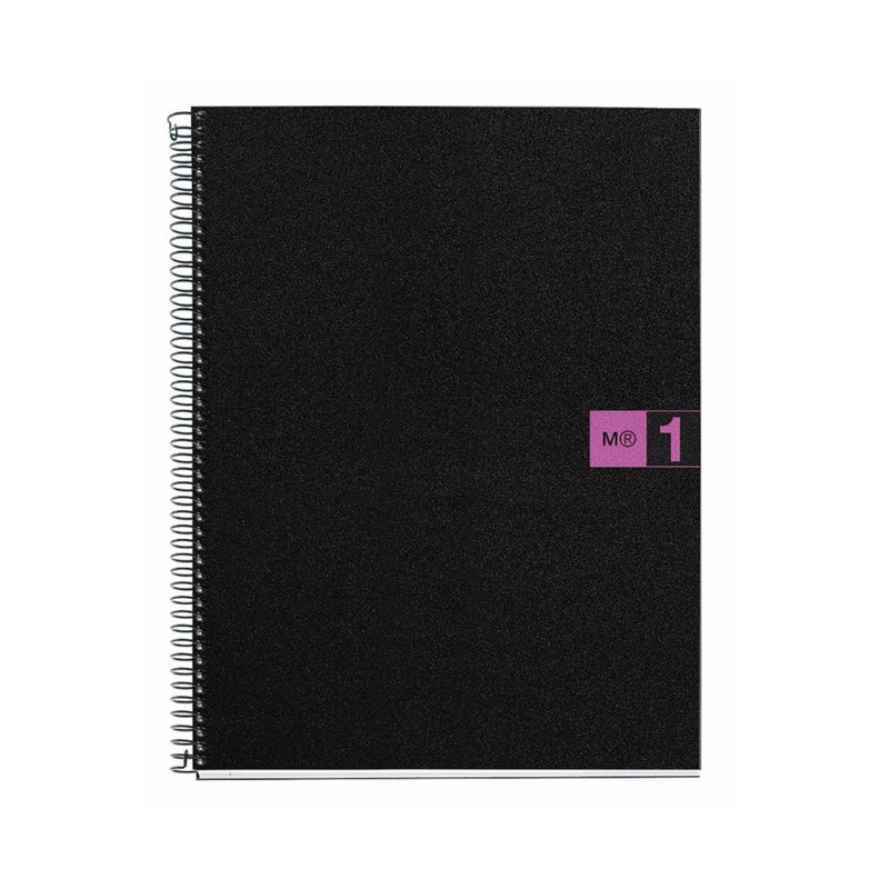 Miquelrius Single Subject Spiral Notebook, Graph/Quad Pages, Purple, 80 Sheets (8.5" x 11") (49427) - Image 1